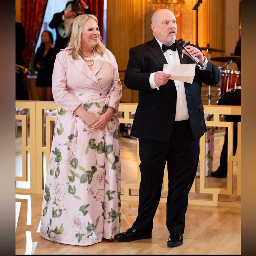 Teri Jon Pink Floral Maxi Dress - Picture 6 of 9
